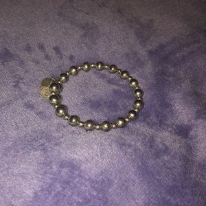 Alex and Ani silver beaded bracelet